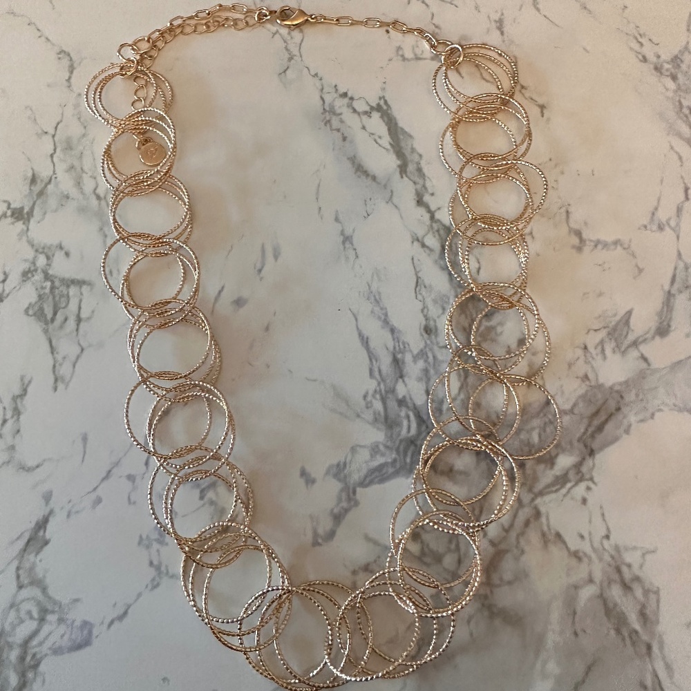 Gold Hoop Necklace